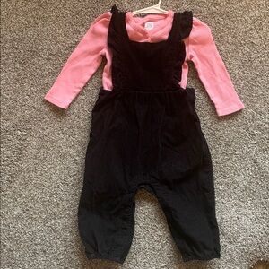 GAP Baby Pink and Black Outfit